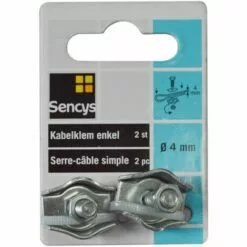 Serre-câble Simple Sencys Acier Gris Ø4mm 2pcs