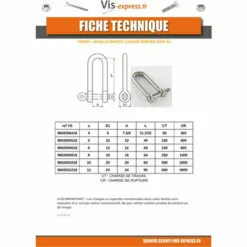 VIS EXPRESS Manille Droite Longue Forgee Inox A4 Diametre 4 | Conditionnement: Unitaire -Treuil, cric, palan et accessoires Soldes Boutique 28034165 3