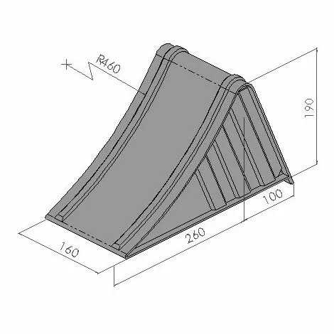 CALE AL-KO ZINGUÉE Long 360 X160 X190 MM- CHARGE 5T- 18046 2 CALE AL-KO ZINGUÉE Long 360 X160 X190 MM- CHARGE 5T- 18046 – Image 2
