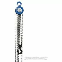 SILVERLINE Palan Manuel à Chaîne, 2 000 kg / Hauteur De Levage 3 M, 2000 Kg- Hauteur De Levage 3 M