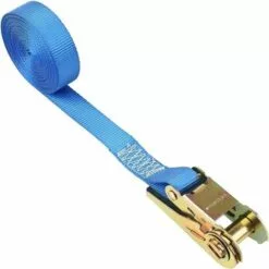 FIXKIT 10 PCS Sangle De Serrage à Cliquet Monobloc En Polyester Et Acier, CE (25mm X 6m, 800kg, Bleu) -Treuil, cric, palan et accessoires Soldes Boutique 28196310 4