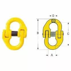 TRIZERATOP Maillon De Jonction Pour Chaîne 6 Mm, 1,12t
