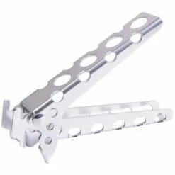 SUNDICK Support De Pot Exterieur En Alliage D'aluminium, Main Anti-brulure, Pinces De Poele Legeres Portables De Camping Sur Le Terrain, Gris Argent - Gris Argent