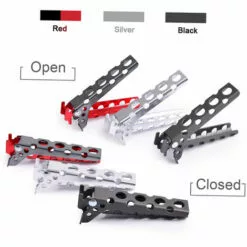 SUNDICK Support De Pot Exterieur En Alliage D'aluminium, Main Anti-brulure, Pinces De Poele Legeres Portables De Camping Sur Le Terrain, Gris Argent - Gris Argent -Treuil, cric, palan et accessoires Soldes Boutique 29591515 4