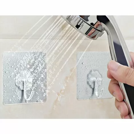 BETTERLIFE Crochet Autocollants Crochets Collants Forts Crochets à Vêtements Crochets à Vêtements Derrière La Porte Poinçonnage Gratuit Crochets De Salle De Bain De Cuisine 20 Pcs Sky Silver 1481 3 BETTERLIFE Crochet Autocollants Crochets Collants Forts Crochets à Vêtements Crochets à Vêtements Derrière La Porte Poinçonnage Gratuit Crochets De Salle De Bain De Cuisine 20 Pcs Sky Silver 1481 – Image 3