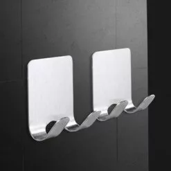 DEVENIRRICHE Crochet Adhésif Porte Rasoir Double Crochet Métal Waterproof Support De Rasoir Accroche Serviette Salle De Bain En Acier INOX Pour La Douche Peut Supporter Jusqu'à 1 Kg (4 Pièces) 7 DEVENIRRICHE Crochet Adhésif Porte Rasoir Double Crochet Métal Waterproof Support De Rasoir Accroche Serviette Salle De Bain En Acier INOX Pour La Douche Peut Supporter Jusqu'à 1 Kg (4 Pièces) -Treuil, cric, palan et accessoires Soldes Boutique 30026865 3