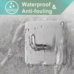 BRIDAY 4PCS Crochet Adhésif, Crochet Imperméable Et Résistant En Acier Inoxydable Pour Salle De Bain, Cuisine, Mur, Porte, Armoire 8 BRIDAY 4PCS Crochet Adhésif, Crochet Imperméable Et Résistant En Acier Inoxydable Pour Salle De Bain, Cuisine, Mur, Porte, Armoire -Treuil, cric, palan et accessoires Soldes Boutique 30399710 4