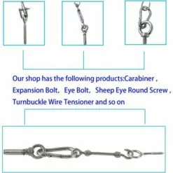 BETTERLIFE M5 304 Anneaux En Acier Inoxydable Soudés Fermés Vis à œil De Tige De Vis à Vis Résistant à La Corrosion 10PCS -Treuil, cric, palan et accessoires Soldes Boutique 30959112 3