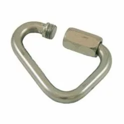 WEBSILOR Maillon Rapide Delta Zingué - Diamètre : 4mm