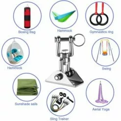 BRIDAY Lourds Crochet De Plafond Avec SUS304 Acier Inoxydable 360° Rotation 4 Vis De Fixation Pour Béton Bois Ensembles Yoga Hamac Chaise Accrochante CostumDeux Pièces 8 BRIDAY Lourds Crochet De Plafond Avec SUS304 Acier Inoxydable 360° Rotation 4 Vis De Fixation Pour Béton Bois Ensembles Yoga Hamac Chaise Accrochante CostumDeux Pièces -Treuil, cric, palan et accessoires Soldes Boutique 31510968 4