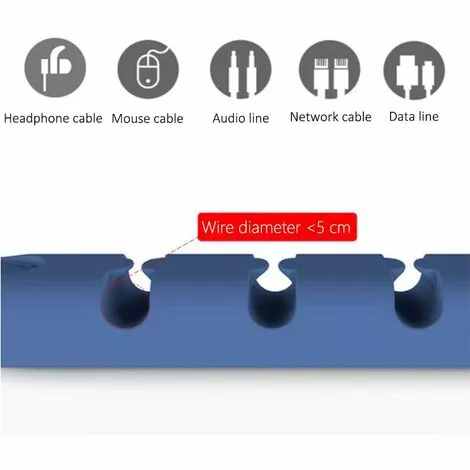 ABCRITAL 4 Pièces Support De Câble, Pinces De Câble Gestion De Câbles Polyvalente Ensemble D'Organisateur De Câbles Pour Bureau Pour Fils De Chargeur/Ordinateur/Souris/Écouteur/Téléphone 3 ABCRITAL 4 Pièces Support De Câble, Pinces De Câble Gestion De Câbles Polyvalente Ensemble D'Organisateur De Câbles Pour Bureau Pour Fils De Chargeur/Ordinateur/Souris/Écouteur/Téléphone – Image 3