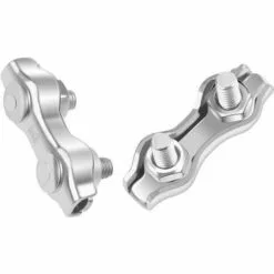 AIDUCHO M2 Pince De Câble 18 Pcs Double Serre Câbles Inox En Acier Inoxydable Pour Filin Cable Inox Pour 2MM Pince à Câble En Acier Inoxydable -Treuil, cric, palan et accessoires Soldes Boutique 32529641 3