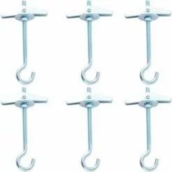 LangRay Lot De 6 Crochets De Plafond Lourds Pour Plantes Suspendues - Montage Au Plafond - Pour Cavités - Fixation Murale