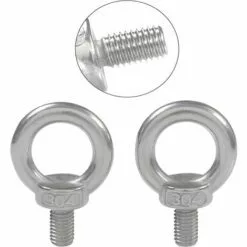 AIDUCHO M4X10 304 En Acier Inoxydable Filetage Mâle Anneau De Levage À Oeil Boulon À Oeil Boulon À Oeil Vis Machines Épaule 10 PCS -Treuil, cric, palan et accessoires Soldes Boutique 32753475 5