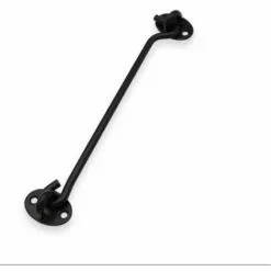 Triomphe Crochet Température, Crochet De Cabine Solide 2pc épaissie Château En Acier Inoxydable Château De Château De Portail Pivotant Robuste Outils De Remplacement Pour La Porte De La Fenêtre De Jardin (noir 75mm)