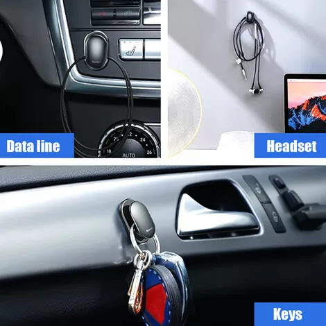 Crochet De Voiture Baseus Small Shell Noir 4 Crochet De Voiture Baseus Small Shell Noir – Image 4