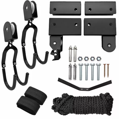 ASUPERMALL Ascenseur De Kayak Avec Systeme De Poulie Suspendue, Support De Kayak, Support De Plafond De Garage 1 ASUPERMALL Ascenseur De Kayak Avec Systeme De Poulie Suspendue, Support De Kayak, Support De Plafond De Garage