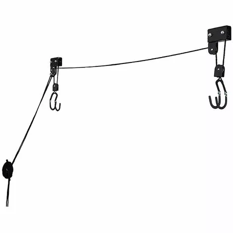 ASUPERMALL Ascenseur De Kayak Avec Systeme De Poulie Suspendue, Support De Kayak, Support De Plafond De Garage 2 ASUPERMALL Ascenseur De Kayak Avec Systeme De Poulie Suspendue, Support De Kayak, Support De Plafond De Garage – Image 2