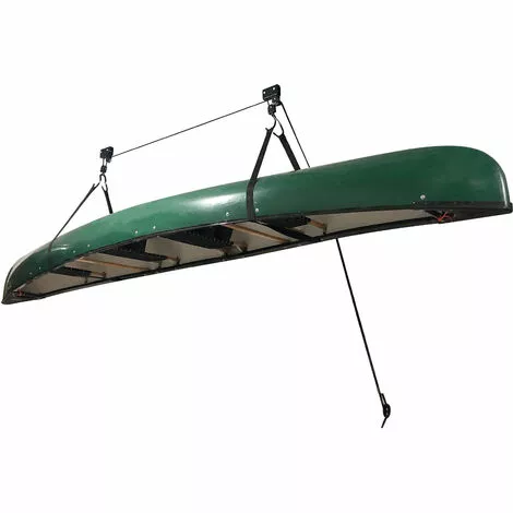ASUPERMALL Ascenseur De Kayak Avec Systeme De Poulie Suspendue, Support De Kayak, Support De Plafond De Garage 3 ASUPERMALL Ascenseur De Kayak Avec Systeme De Poulie Suspendue, Support De Kayak, Support De Plafond De Garage – Image 3