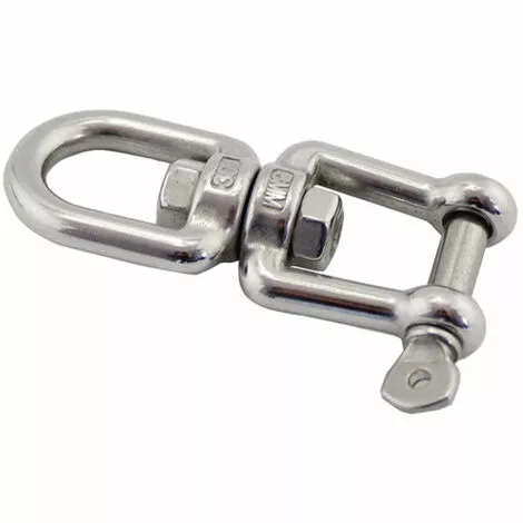 AIDUCHO Émerillon Manilles Chaînes D'ancrage D'amarrage Connecteur Pivotant En 304 INOX Pour Bateau Marine - 5mm 2 AIDUCHO Émerillon Manilles Chaînes D'ancrage D'amarrage Connecteur Pivotant En 304 INOX Pour Bateau Marine - 5mm – Image 2