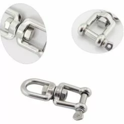 AIDUCHO Émerillon Manilles Chaînes D'ancrage D'amarrage Connecteur Pivotant En 304 INOX Pour Bateau Marine - 5mm 9 AIDUCHO Émerillon Manilles Chaînes D'ancrage D'amarrage Connecteur Pivotant En 304 INOX Pour Bateau Marine - 5mm -Treuil, cric, palan et accessoires Soldes Boutique 33916973 5