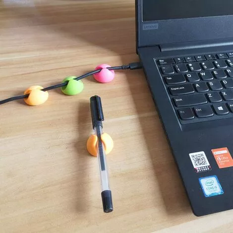 ABCRITAL Organisateur De Clips De Câble Pour La Couleur Du Bureau, Clips De Bureau, Adhésif Pour Support De Câble, Support De Cordon Pour Table, Voiture, Ordinateur, Câble De Charge, Câble Usb, Souris, Casque, Bureau, Armoire 4 ABCRITAL Organisateur De Clips De Câble Pour La Couleur Du Bureau, Clips De Bureau, Adhésif Pour Support De Câble, Support De Cordon Pour Table, Voiture, Ordinateur, Câble De Charge, Câble Usb, Souris, Casque, Bureau, Armoire – Image 4