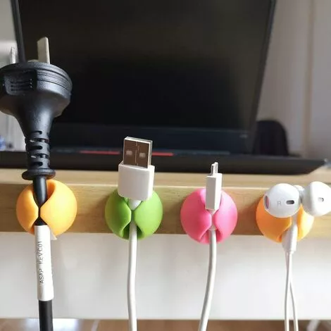 ABCRITAL Organisateur De Clips De Câble Pour La Couleur Du Bureau, Clips De Bureau, Adhésif Pour Support De Câble, Support De Cordon Pour Table, Voiture, Ordinateur, Câble De Charge, Câble Usb, Souris, Casque, Bureau, Armoire 5 ABCRITAL Organisateur De Clips De Câble Pour La Couleur Du Bureau, Clips De Bureau, Adhésif Pour Support De Câble, Support De Cordon Pour Table, Voiture, Ordinateur, Câble De Charge, Câble Usb, Souris, Casque, Bureau, Armoire – Image 5