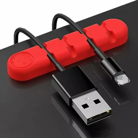 THSINDE Rouge, Lot De 2 Clips De Gestion De Câble Pour Organisateur De Cordon D'alimentation Pour Cordon D'alimentation USB Fil De Câble De Souris PC Table De Chevet Bureau à Domicile 1 THSINDE Rouge, Lot De 2 Clips De Gestion De Câble Pour Organisateur De Cordon D'alimentation Pour Cordon D'alimentation USB Fil De Câble De Souris PC Table De Chevet Bureau à Domicile
