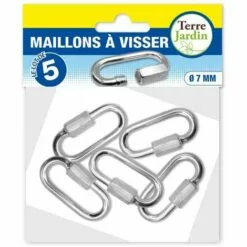 TERRE JARDIN Maillon à Visser 7 Mm - X5 -Treuil, cric, palan et accessoires Soldes Boutique 35339796 3