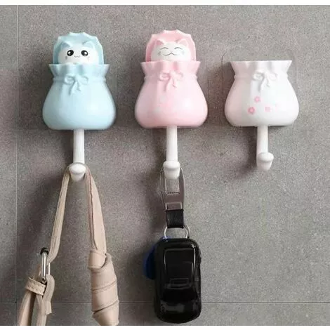 Betterlife Crochet Solide Supportant Crochet Collant Porte Suspendue Porte Poinçonnage Gratuit Crochet Collant Cuisine Salle De Bain Créatif Mignon Chat Crochet Rose 3 Betterlife Crochet Solide Supportant Crochet Collant Porte Suspendue Porte Poinçonnage Gratuit Crochet Collant Cuisine Salle De Bain Créatif Mignon Chat Crochet Rose – Image 3