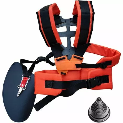 LITZEE Double Sangle Rembourré Pour Débroussailleuse Tondeuse Ceinture En Nylon Durable Réglable Pour Débroussailleuse Jardin 1 LITZEE Double Sangle Rembourré Pour Débroussailleuse Tondeuse Ceinture En Nylon Durable Réglable Pour Débroussailleuse Jardin