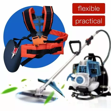 LITZEE Double Sangle Rembourré Pour Débroussailleuse Tondeuse Ceinture En Nylon Durable Réglable Pour Débroussailleuse Jardin 2 LITZEE Double Sangle Rembourré Pour Débroussailleuse Tondeuse Ceinture En Nylon Durable Réglable Pour Débroussailleuse Jardin – Image 2