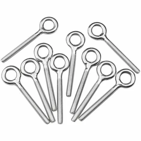 BETTERLIFE Lot De 10 M4 Vis à Oeil Boulons à Anneau Soudés Anneaux à Vis Crochet à Oeil Boulon Pour Balançoire Machine Extérieure 3 BETTERLIFE Lot De 10 M4 Vis à Oeil Boulons à Anneau Soudés Anneaux à Vis Crochet à Oeil Boulon Pour Balançoire Machine Extérieure – Image 3