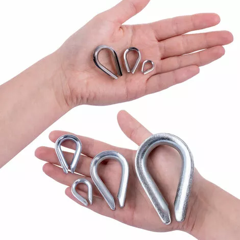 Seilwerk STANKE Support Pour Plantes Grimpantes, Garde-corps, Câble D'acier Galvanisé 2m 1x7 1mm, 4x Manchon De Serrage 5 Seilwerk STANKE Support Pour Plantes Grimpantes, Garde-corps, Câble D'acier Galvanisé 2m 1x7 1mm, 4x Manchon De Serrage – Image 5