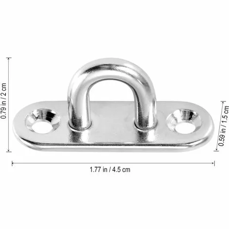 DEVENIRRICHE 4pcs Crochets Mural à Visser Patères à Visseren Acier Inoxydable En Forme De U 3 DEVENIRRICHE 4pcs Crochets Mural à Visser Patères à Visseren Acier Inoxydable En Forme De U – Image 3