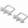 KSX Etrier De Fixation En U Carré 60mm Pour Collier Roue Jockey Lot De 2 Pièces