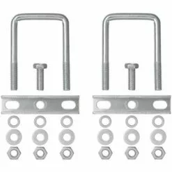 KSX Etrier De Fixation En U Carré 60mm Pour Collier Roue Jockey Lot De 2 Pièces -Treuil, cric, palan et accessoires Soldes Boutique 36409835 3