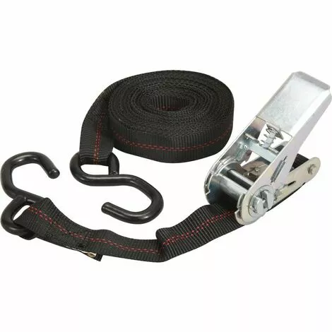 Centrale Brico Sangle Avec Tendeur à Cliquet Et Crochet X L.5 M X L.25 Mm 1 Centrale Brico Sangle Avec Tendeur à Cliquet Et Crochet X L.5 M X L.25 Mm