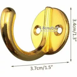 BRIDAY 6 Pi&egrave;ces Crochets Porte Manteau Vintage Crochets Muraux M&eacute;tal Crochet De Pat&egrave;re R&eacute;tro Crochets Avec Vis Pour Chapeau V&ecirc;tements OTaille Unique - Or -Treuil, cric, palan et accessoires Soldes Boutique 36813821 5