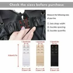 LangRay Extension De Soutien-gorge 6 Pièces Rallonge De Soutien-gorge 3 Rangées 2 Crochets Sangle D'extension Pour Femmes Soutien-gorge 3 Couleurs -Treuil, cric, palan et accessoires Soldes Boutique 36867796 4