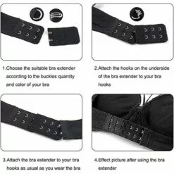 LangRay Extension De Soutien-gorge 6 Pièces Rallonge De Soutien-gorge 3 Rangées 2 Crochets Sangle D'extension Pour Femmes Soutien-gorge 3 Couleurs -Treuil, cric, palan et accessoires Soldes Boutique 36867796 5