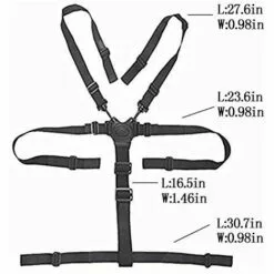 BRIDAY Sangles De Chaise Haute, Harnais à 5 Points, Harnais Pour Chaise Haute, Harnais De Chaise Haute, Remplacement Universel De Support De Ceinture De Sécurité Pour Bébé Pour Chaise Haute En Bois -Treuil, cric, palan et accessoires Soldes Boutique 37006017 3