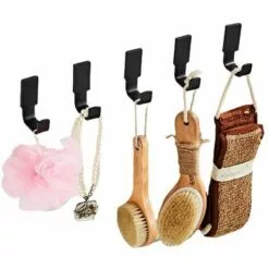 BETTERLIFE Crochets Muraux Noirs Crochets Muraux Robustes Crochets De Robe, Crochet, Crochet De Serviette, Clés, Crochet De Sacs, Crochet De Lumières, 2 Pièces Pour La Salle De Bain De La Maison -Treuil, cric, palan et accessoires Soldes Boutique 39236215 3