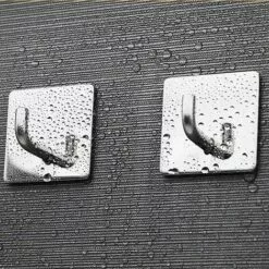 BETTERLIFE 4 Pièces Crochets Auto-adhésifs, Serviette Robuste Murale Crochets Collants à Manteau En Acier Inoxydable Crochets De Porte Pour Salles De Bains Cuisine Lavorat -Treuil, cric, palan et accessoires Soldes Boutique 39236246 5