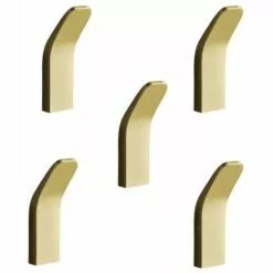 BETTERLIFE Crochets Auto-adhésifs Heavy Duty -Tea Serviette Crochets 5 Pack Nail Stick Stick Stick Sur Des Crochets, Crochets De Salle De Bain à L'épreuve De Rouille, Crochets Muraux, Amovibles Pas De Forage Crochets De Manteau Réutilisable, Crochets De Cuisine Pour