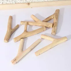 BETTERLIFE Crochet De Manteau En Bois, Pack De Crochets De 3 Millésibles Crochet Mural D'arbre En Bois Véritable, Crochets Adhésifs De Bois Décoratifs Rustiques. Porte-clés, Manteau Crochet Crochets Pour La Décoration De La Maison -Treuil, cric, palan et accessoires Soldes Boutique 39236361 3