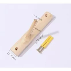 BETTERLIFE Crochet De Manteau En Bois, Pack De Crochets De 3 Millésibles Crochet Mural D'arbre En Bois Véritable, Crochets Adhésifs De Bois Décoratifs Rustiques. Porte-clés, Manteau Crochet Crochets Pour La Décoration De La Maison -Treuil, cric, palan et accessoires Soldes Boutique 39236361 5