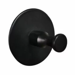 TRIOMPHE Crochets De Serviettes Adhésifs Pour La Salle De Bain Crochets Muraux Noirs Pour Suspendre La Serviette Collante Crochet Mural Heavy Duty Dutout Acier Inoxydable Stick Sur Le Mur 4 Paquets