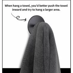 TRIOMPHE Crochets De Serviettes Adhésifs Pour La Salle De Bain Crochets Muraux Noirs Pour Suspendre La Serviette Collante Crochet Mural Heavy Duty Dutout Acier Inoxydable Stick Sur Le Mur 4 Paquets -Treuil, cric, palan et accessoires Soldes Boutique 39355366 4