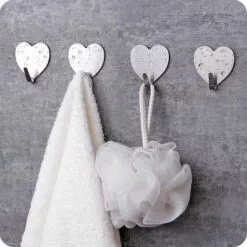 TRIOMPHE 20 Pcs Crochets De Coeur Adhésifs Crochets Muraux Cintres Heavy Duty Dutout Acier Inoxydable Cintre Crochet Pour Suspendre Salle De Bain Cuisine Robe Robetel Cuisine Ustensiles Ustensiles Touches Sacs Outils -Treuil, cric, palan et accessoires Soldes Boutique 39355545 3